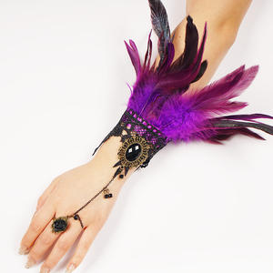 หน้ากากขนนกสไตล์โกธิคทำมือหลากสีสำหรับทุกเพศ เหมาะสำหรับงานปาร์ตี้แต่งกายและการแสดงบทบาทสมมติ - Product Image 3