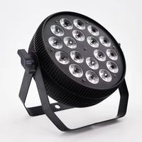 Mini projecteur LED plat 18x10W RGBWA UV 4-en-1 5-en-1 6-en-1 DMX512 pour éclairage de scène, mariage, événement, église