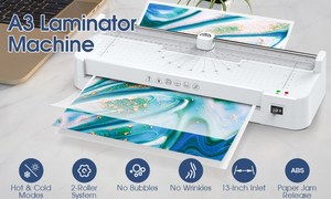 Machine à <span class=keywords><strong>plastifier</strong></span> automatique à chaud et à froid <span class=keywords><strong>A3</strong></span> pour photos, cartes, menus, documents, étiquettes avec alimentation automatique - Product Image 4
