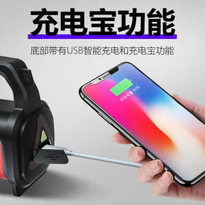 ไฟแคมป์ปิ้ง LED ไฟฉายแบบพกพาพร้อมพอร์ต USB ฟังก์ชั่นพาวเวอร์แบงค์อายุการใช้งานแบตเตอรี่ยาวนานความสว่างสูงสำหรับการใช้งานกลางแจ้ง - Product Image 4