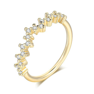 Anello Impilabile con Pavé di Stelle per Donne, Gioiello da Dito Scintillante e Romantico - Product Image 6