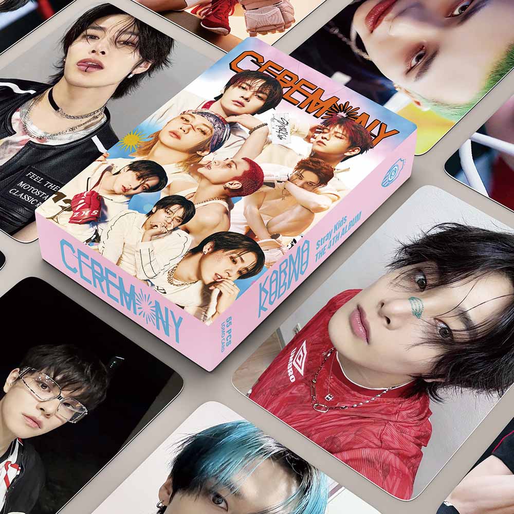 55Pcs/Set Kpop StrayKids KARMA CEREMONY Album Lomo Cards Hyunjin