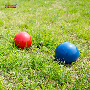 Jeu de boules de pétanque bleu 100mm pour pelouse, jeu personnalisé - Product Image 6