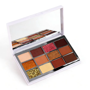 พาเลทอายแชโดว์โทนสีน้ำตาลนู้ดโทนอุ่น ขายดี เหมาะสำหรับการแต่งหน้าทุกวันถึงลุคแต่งหน้าที่โดดเด่น ติดทนนาน เม็ดสีแน่น - Product Image 2