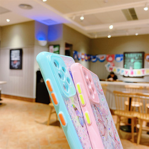 Custodia a farfalla con paillettes glitterate per <span class=keywords><strong>Samsung</strong></span> Galaxy S23 S22 S21 S20 Plus Ultra FE A73 A53 A33 A13 A03 A72 A52 A32 <span class=keywords><strong>A22</strong></span> 5G Soft Cover - Product Image 4