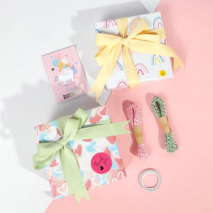 Wholesale 80g <b>Birthday</b> Art <b>Paper</b> 43*300cm Gift Luxury Custom Packaging <b>Wrapping</b> <b>Paper</b> <b>Roll</b> - Product Image 5