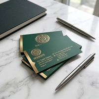 Carte de visite YPT avec impression offset sur papier offset, surface gaufrée, papier artistique, logo