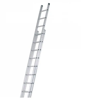 Échelle télescopique en aluminium de 150 kg (330 lb) avec marches larges antidérapantes et verrou de sécurité pour la maison/la cuisine, conforme aux normes ANSI EN131 OSHA7, usage industriel
