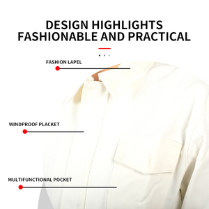 Conjunto de ropa de trabajo TC blanco de gran tamaño, personal de taller de primavera y otoño, impresión personalizada compatible con hombres y mujeres - Product Image 4