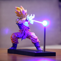 Lámpara LED de Decoración para Oficina con Diseño de Tortuga, Ola de Qigong, Goku Levitando, Luz Nocturna Magnética, Ola de Choque de Dragón, Portátil