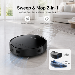 Robot aspirateur 2-en-1 balayage et lavage, recharge automatique, 5000Pa, cartographie intelligente, contrôle via application Wi-Fi, OEM ODM pour le nettoyage des sols domestiques - Product Image 2