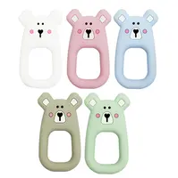 Soft Toys Wholesales Cute Animal Bpa Free Soft Food Grade Custom Silicone Baby Silicone Teething Teether Toys