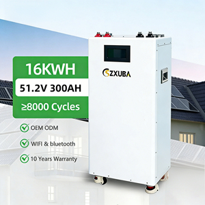 SZXUBA 51.V2 16kwh 壁掛け式LiFePo4バッテリーパック 家庭用太陽光発電蓄電システム パワーウォール 280Ah 300Ah リチウムイオンLFP - Product Image 1