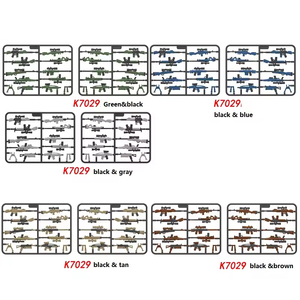 Pack de <span class=keywords><strong>mini</strong></span>-pistolets jouets compatibles avec les figurines de la Seconde Guerre mondiale, ensemble d'équipement d'équipe SWAT, blocs de construction pour garçons, accessoires et équipement de combat. - Product Image 1