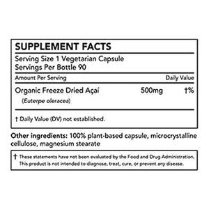 Capsules d'açaï de haute qualité Euterpe Oleracea, capsules de fruits naturels d'açaï, capsules d'açaï antioxydantes pour la défense - Product Image 3