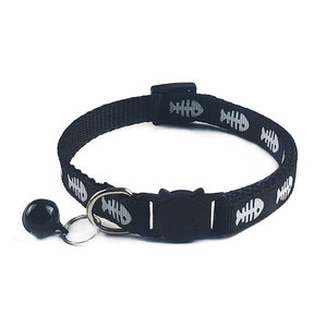 Collare di gattino di lusso di stampa del pesce di Polka della cinghia variopinta sveglia del gatto degli accessori all'ingrosso dell'animale domestico - Product Image 3