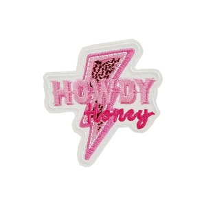 Howdy Bolt Cowgirl Twill vải long lanh Ngao cung cấp cho đức tin cầu nguyện tin tưởng Jesus xế mũ thêu Câu lạc bộ Xã Hội sắt chính vá - Product Image 6