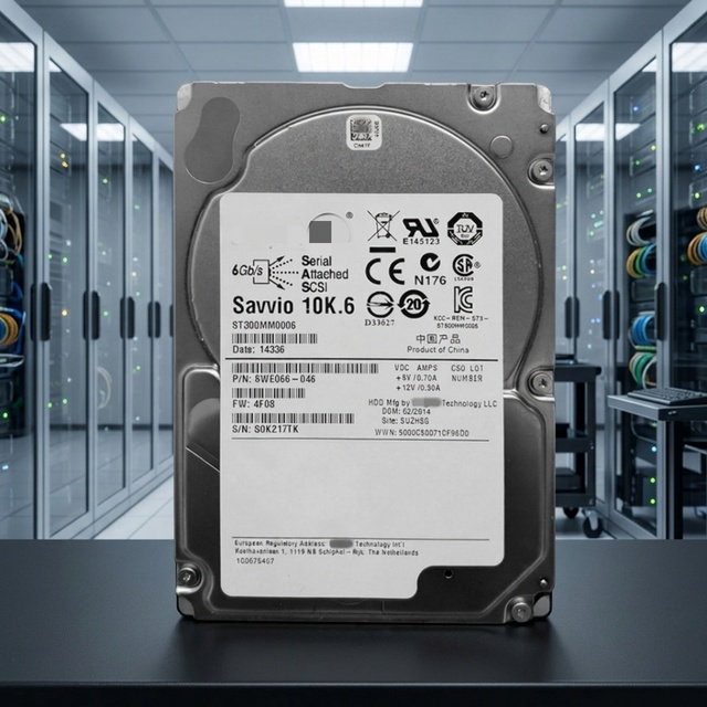 ST300MM0006 300GB SAS 6Gb/s 10000RPM 64MB Cache 2.5inch SFF 15mm CMR Internal Enterprise HDD Hard Disk Drive for Server RAID