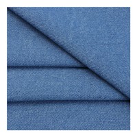 Tela vaquera elástica lavada de sarga, tela de mezclilla cruda tejida, tela lisa para pantalones, vaqueros, chaquetas, bolsos, zapatos y sombreros de estilo moderno.