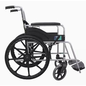 Silla de Ruedas Plegable Ligera de Acero Hubang HBG25 para Personas Mayores y Discapacitadas, Asistencia de Movilidad para Ancianos - Product Image 1