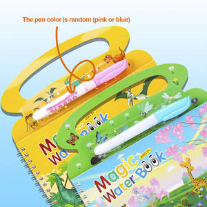 Livre de <span class=keywords><strong>dessin</strong></span> <span class=keywords><strong>à</strong></span> l'eau magique réutilisable pour enfants, jouet éducatif de voyage avec stylo <span class=keywords><strong>à</strong></span> eau magique - Product Image 4