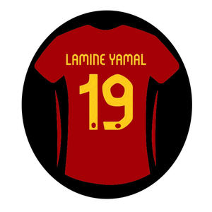<span class=keywords><strong>Camiseta</strong></span> de Fútbol de la Eurocopa <span class=keywords><strong>España</strong></span> 2024, Yamal # <span class=keywords><strong>Camiseta</strong></span> de Fútbol Versión Jugador 19, Transpirable y de Secado Rápido para Entrenamiento - Product Image 1