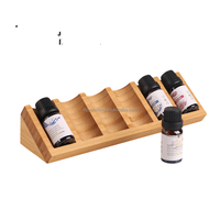 Support essentiel durable à 6 trous présentoir en bambou support de stockage domestique bouteille bol présentoir salon