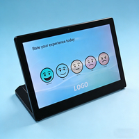 Dispositivo de Satisfacción del Cliente Smileyrate Happy or Not para Mostrador, Sistema de Calificación de Calidad de Servicio de 10.1 Pulgadas con Software