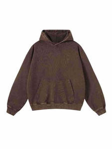 Sudadera con Capucha Oversize de Invierno 2026 de Marca, Alta Calidad, 100% Algodón, Lavado Ácido, Bordado 3D, Efecto Desgastado por el Sol - Product Image 4