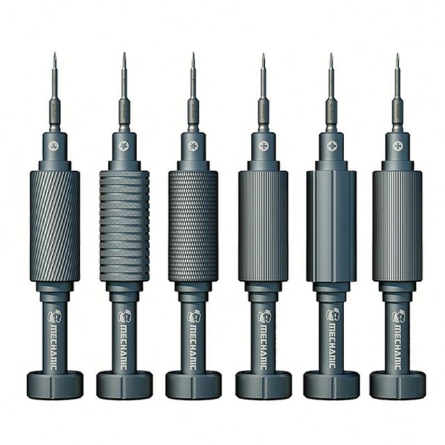 MECHANIC 6 in 1 3D Non-Slip Disassemble Repairing Tool Kit Magnetic Steel Screwdriver Set for iPhone Android Mobile Repair