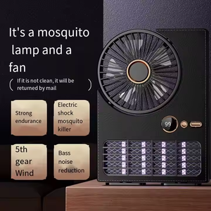 2 in 1 Mini Electric Fan und Bug Zapper Tragbare elektronische Killer lampe mit Lüfter mücke - Product Image 4