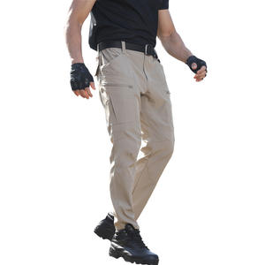 Pantalon cargo tactique léger de printemps et d'automne pour hommes, extensible et décontracté, randonnée à jambe droite et taille moyenne - Product Image 3