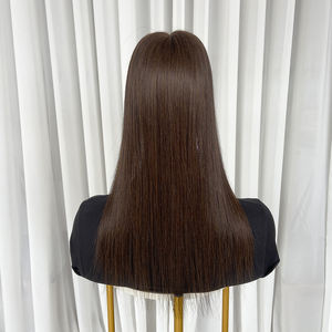Topper de Cabello Humano Mono 3X5.5 con PU, Cabello Virgen Remy Ruso con Cutícula Alineada, Pieza de Topper de Cabello Mono PU # 1C - Product Image 3