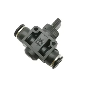 Pneumatic Fittings HVFF 4/6/8/10/12mm shut off hand valves Fittings air throttle valve quick hose gas tube connector