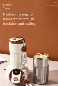 <span class=keywords><strong>Tasse</strong></span> Thermos Intelligente Classique en Acier Inoxydable 316, <span class=keywords><strong>Tasse</strong></span> de Bureau Isotherme avec Filtre à Eau Intelligent et Affichage LED de la Température - Product Image 2
