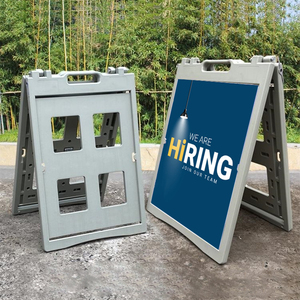 Biển quảng cáo nhựa hình chữ A di động, hai mặt, có thể đổ nước, khung poster 62x91cm, lắp đặt trên mặt đất, không chịu được thời tiết - Product Image 5