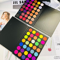 Palette de Fards à Paupières 35 Couleurs Pailletées, Spécial Maquillage de Scène pour Enfants, Fard Naturel Longue Tenue