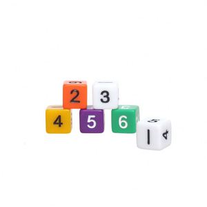 Dados de D6 de 16 mm de Alta Calidad, Impresos en Acrílico Personalizado, para Juegos de Mesa Digitales, Dados de Dígitos Enrollables - Product Image 2