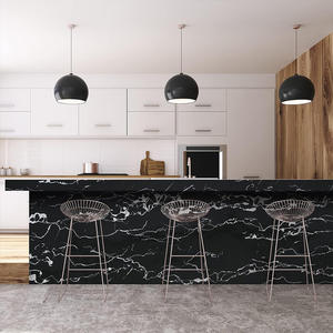 Gran oferta, pegatinas de mármol negro extraíbles, papel de Contacto de pared autoadhesivo, papel tapiz de mármol brillante para <span class=keywords><strong>Baño</strong></span> - Product Image 3