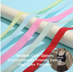 008 #1570 Stock <span class=keywords><strong>bande</strong></span> élastique de haute qualité ceinture en nylon plié avec pour vêtements sous-vêtements sacs sous-vêtements bordure pliée - Product Image 2