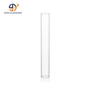 Porte-bougie cylindrique en verre soufflé à la <span class=keywords><strong>main</strong></span>, élégant et professionnel, pour décoration de mariage et d'hôtel de luxe - Product Image 1