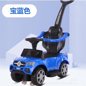 Childrens Gliding Stroller Ride On Car With Handlebars 4 Wheel Push Toy Vehicle For 2 To 4 Years Old Kids Red Color - Product Image 4