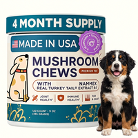 Friandises à mâcher aux champignons pour chiens Choice pour soutenir la défense immunitaire et le probiotique Masterful Dog pour le bien-être et la santé des animaux de compagnie