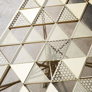 Panel Decorativo de Metal <span class=keywords><strong>para</strong></span> Fachada de Pared, Panel Perforado de Aluminio y <span class=keywords><strong>Paneles</strong></span> Arquitectónicos <span class=keywords><strong>para</strong></span> Apariencia Exterior de Edificios - Product Image 2