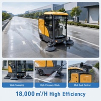 Autolaveuse autoportée X3, largeur de nettoyage 2000 mm, balayeuse industrielle pour usine, gare, voirie communautaire