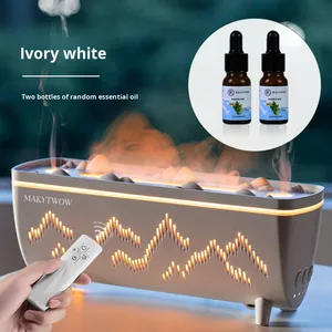 New 280ml Mini Flame Humidifier Desktop Ultrasonic Essential <b>Oil</b> Aroma <b>Diffuser</b> Plastic Fire Spray <b>Diffuser</b> Electric Household - Product Image 6