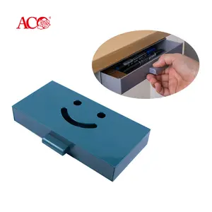 ACO Supplier Under Desk Drawer Organizer Plastic Pen Storage Box For Office Home Accessories
