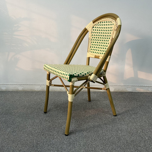 Ensemble <span class=keywords><strong>de</strong></span> <span class=keywords><strong>chaises</strong></span> <span class=keywords><strong>de</strong></span> <span class=keywords><strong>bistrot</strong></span> français toutes saisons, chaise <span class=keywords><strong>de</strong></span> jardin en rotin PE multicolore, chaise <span class=keywords><strong>de</strong></span> jardin en osier tissé à la main - Product Image 2