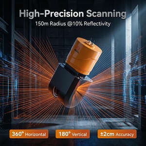 Radar de numérisation d'imagerie laser 3D, portée 150 m, précision 360° 0,05 %, IP65, aluminium, personnalisable, garantie 1 an, mesureur de niveau radar 3D - Product Image 4