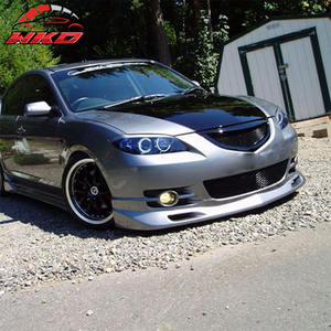 Alerón delantero estilo K para Mazda 3 S Sedan 04-06, sin pintar, negro, PU, accesorio exterior de alta calidad - Product Image 2